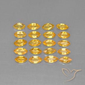 Medium-Light Orange-Gold Saphir Edelstein - 0.2ct Marquiseschliff (ID: 291588)