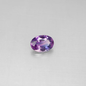 0.52 ct Violet Sapphire Stone, Natural Sapphire in Oval Facet Shape for Sale