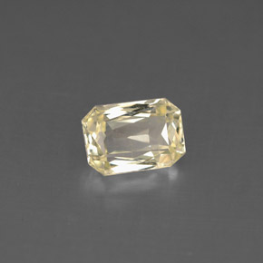 1.40 ct Yellow Sapphire Gemstone, Sapphire Gem in Octagon / Scissor Cut Shape for Sale.
