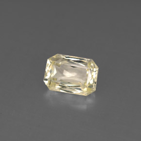 1.40 ct Yellow Sapphire Stone, Natural Sapphire in Octagon / Scissor Cut Shape for Sale