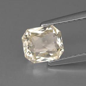 1.40 ct Yellow Sapphire Gemstone, Sapphire Gem in Octagon / Scissor Cut Shape for Sale.