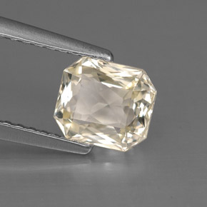 1.40 ct Yellow Sapphire Stone, Natural Sapphire in Octagon / Scissor Cut Shape for Sale