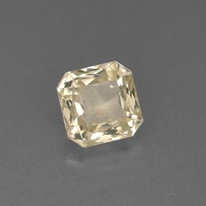1.33 ct Yellow Sapphire Stone, Natural Sapphire in Octagon / Scissor Cut Shape for Sale