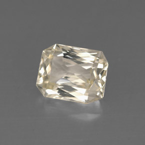 1.34 ct Yellow Sapphire Gemstone, Sapphire Gem in Octagon / Scissor Cut Shape for Sale.