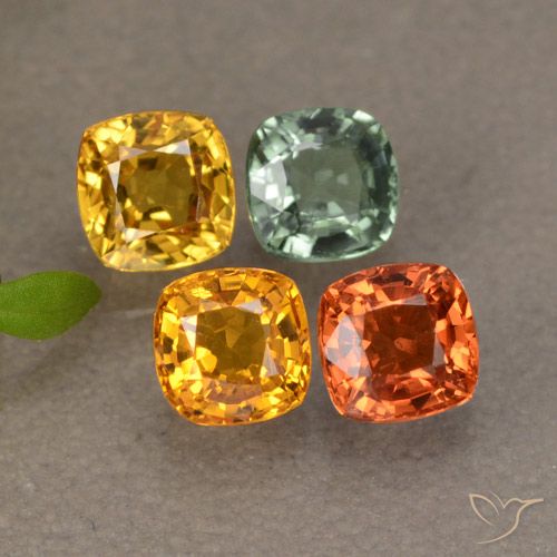 Multicolor Zafiro Gema - 0.5ct Corte en Forma Cojín (ID: 292784)