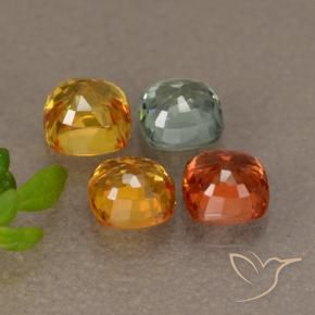 Sapphire Gemstones in 4 x 4 mm (calibrated) Size for Sale, Sapphire Stones in Multicolor Color