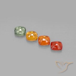 Sapphire Gemstones in 4.5 x 4.4 mm Size for Sale, Sapphire Stones in Multicolor Color