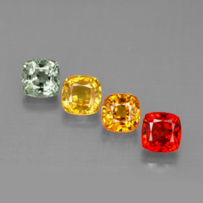 2.02 ct Multicolor Sapphire Gemstone, Sapphire Gem in Cushion-Cut Shape for Sale.