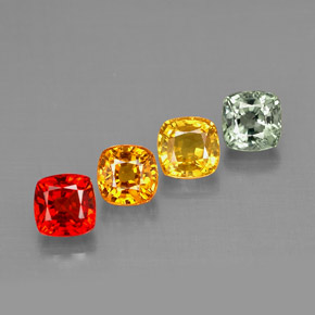 2.02 ct Multicolor Sapphire Stone, Natural Sapphire in Cushion-Cut Shape for Sale