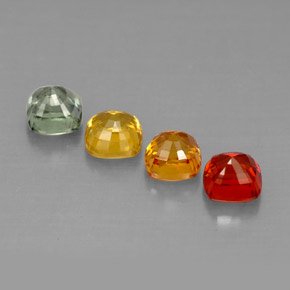 Sapphire Gemstone in 4.2 x 4.2 mm Size for Sale, Sapphire Stone in Multicolor Color