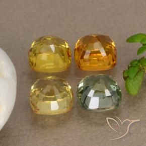 Sapphire Gemstones in 4.5 x 4.5 mm Size for Sale, Sapphire Stones in Multicolor Color