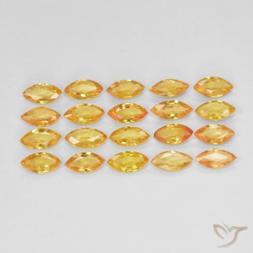 2.95ctw Natural Apricot Orange Sapphire, Marquise, VVS-VS