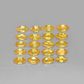 3.03 ctw Orange Sapphire Stones, Natural Sapphire in Marquise Facet Shape for Sale