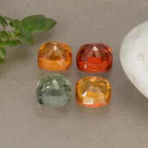 Sapphire Gemstones in 4 x 4 mm (calibrated) Size for Sale, Sapphire Stones in Multicolor Color