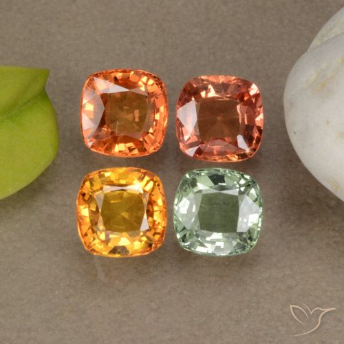 Многоцветный Сапфир Камень - 0.6ct Огранка Подушечка (ID: 293143)