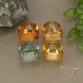 Sapphire Gemstones in 4.2 x 4.1 mm Size for Sale, Sapphire Stones in Multicolor Color