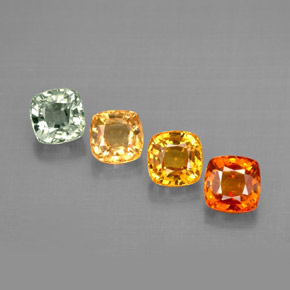 2.02 ct Multicolor Sapphire Gemstone, Sapphire Gem in Cushion-Cut Shape for Sale.