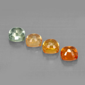 Sapphire Gemstone in 4.1 x 4.1 mm Size for Sale, Sapphire Stone in Multicolor Color