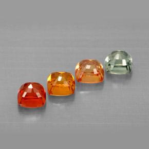 Sapphire Gemstones in 4.2 x 4.2 mm Size for Sale, Sapphire Stones in Multicolor Color