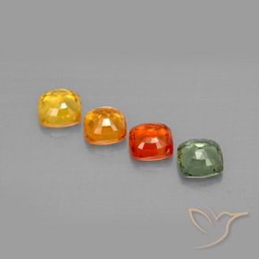 Sapphire Gemstones in 4.5 x 4.5 mm Size for Sale, Sapphire Stones in Multicolor Color