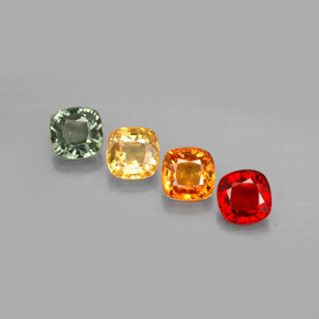 2.22 ct Multicolor Sapphire Gemstone, Sapphire Gem in Cushion-Cut Shape for Sale.