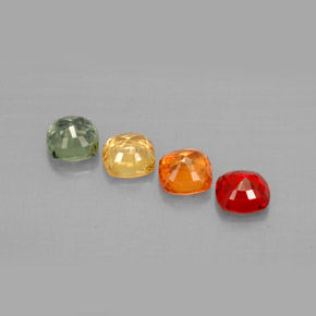 Sapphire Gemstone in 4.5 x 4.5 mm Size for Sale, Sapphire Stone in Multicolor Color