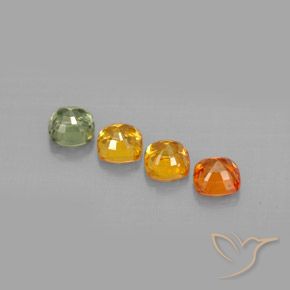 Sapphire Gemstones in 4 x 4 mm (calibrated) Size for Sale, Sapphire Stones in Multicolor Color