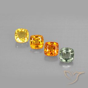 Многоцветный Сапфир Камень - 0.5ct Огранка Подушечка (ID: 294108)