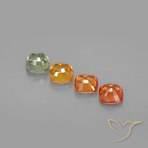 Sapphire Gemstones in 4.2 x 4.2 mm Size for Sale, Sapphire Stones in Multicolor Color