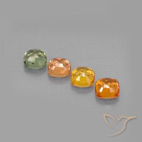 Sapphire Gemstones in 4.6 x 4.6 mm Size for Sale, Sapphire Stones in Multicolor Color
