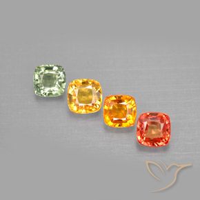 Multicolor Zafiro Gema - 0.7ct Corte en Forma Cojín (ID: 294114)