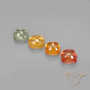 Sapphire Gemstones in 4.6 x 4.6 mm Size for Sale, Sapphire Stones in Multicolor Color