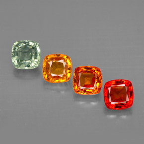 2.29 ct Multicolor Sapphire Gemstone, Sapphire Gem in Cushion-Cut Shape for Sale.