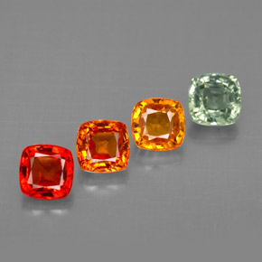 2.29 ct Multicolor Sapphire Stone, Natural Sapphire in Cushion-Cut Shape for Sale