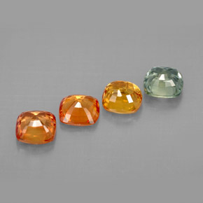 Sapphire Gemstone in 4.7 x 4.6 mm Size for Sale, Sapphire Stone in Multicolor Color