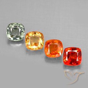 Multicolore Zaffiro Gem - 0.6ct Taglio a cuscino (ID: 294123)