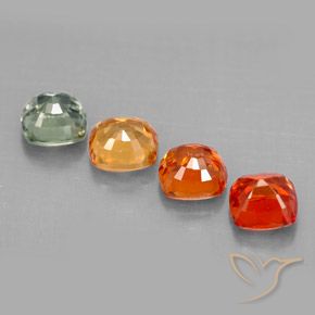 Sapphire Gemstones in 4.4 x 4.4 mm Size for Sale, Sapphire Stones in Multicolor Color