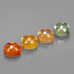 Sapphire Gemstone in 4.6 x 4.6 mm Size for Sale, Sapphire Stone in Multicolor Color