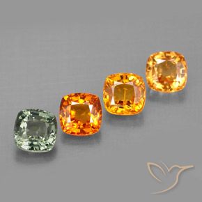 Multicolor Sapphire Gem - 0.6ct Cushion-Cut (ID: 294126)