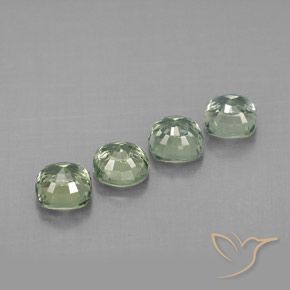 Sapphire Gemstones in 4 x 4 mm (calibrated) Size for Sale, Sapphire Stones in Light Sea Green    Color
