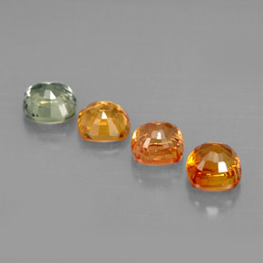 Sapphire Gemstones in 4.2 x 4.2 mm Size for Sale, Sapphire Stones in Multicolor Color