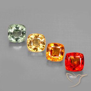 Multicolor Zafiro Gema - 0.6ct Corte en Forma Cojín (ID: 294133)