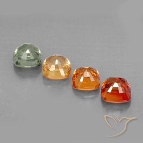 Sapphire Gemstones in 4.5 x 4.4 mm Size for Sale, Sapphire Stones in Multicolor Color