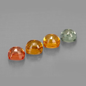 Sapphire Gemstone in 4.1 x 4.1 mm Size for Sale, Sapphire Stone in Multicolor Color