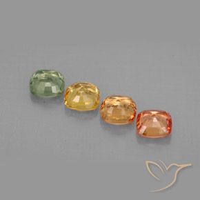 Sapphire Gemstones in 4.5 x 4.5 mm Size for Sale, Sapphire Stones in Multicolor Color
