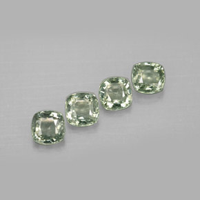 2.16 ct Green Sapphire Stone, Natural Sapphire in Cushion-Cut Shape for Sale