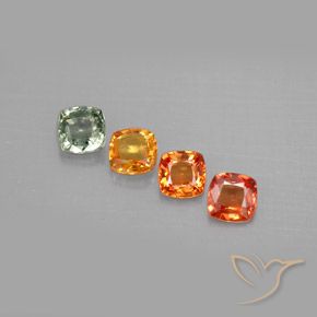Multicolor Zafiro Gema - 0.4ct Corte en Forma Cojín (ID: 294145)