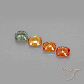 Sapphire Gemstones in 4 x 4 mm (calibrated) Size for Sale, Sapphire Stones in Multicolor Color