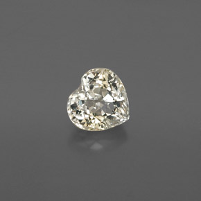 1.40 ct Yellow Sapphire Gemstone, Sapphire Gem in Heart Facet Shape for Sale.