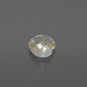 Sapphire Gemstone in 6.3 x 6.1 mm Size for Sale, Sapphire Stone in Light Yellow Color
